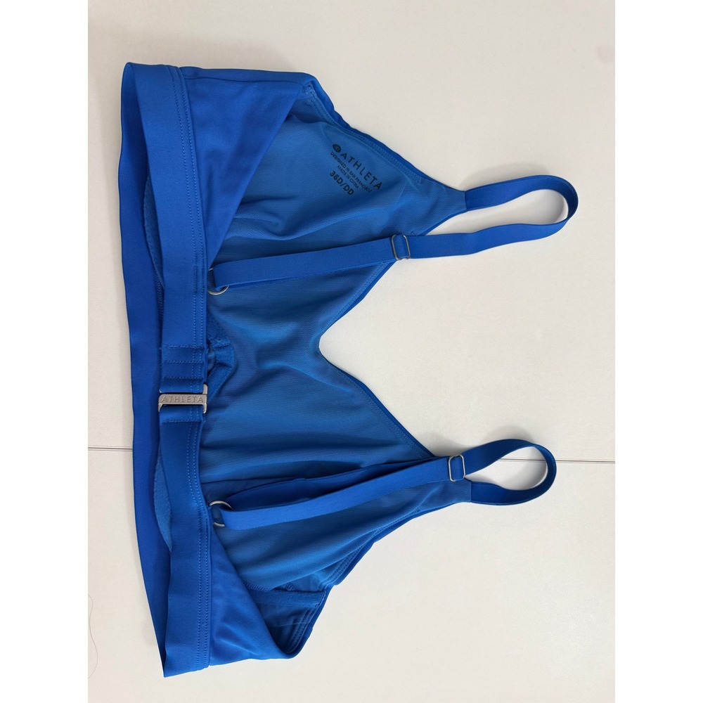 Athleta Women Swim Bikini Top Blue Underwire 36D/DD - Picture 4 of 8